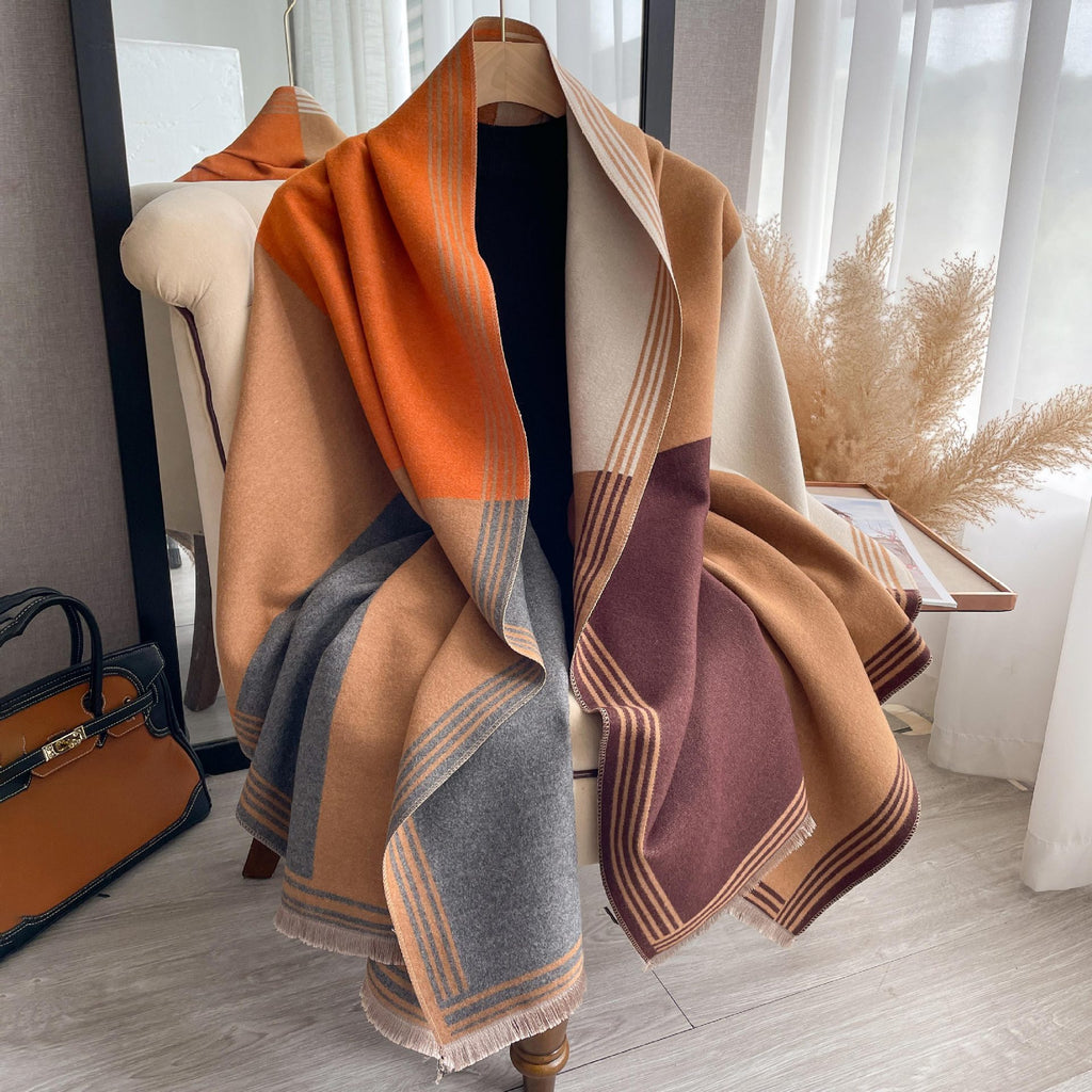 Sciarpa Donna Primavera-Estate in Filato sintetico effetto cashmere