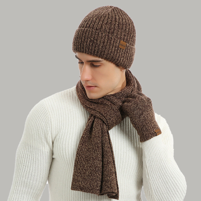 Set Invernale Unisex Cappello Sciarpa e Guanti.