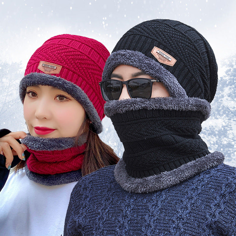 Set Berretto e Sciarpa Invernale Unisex in Maglia