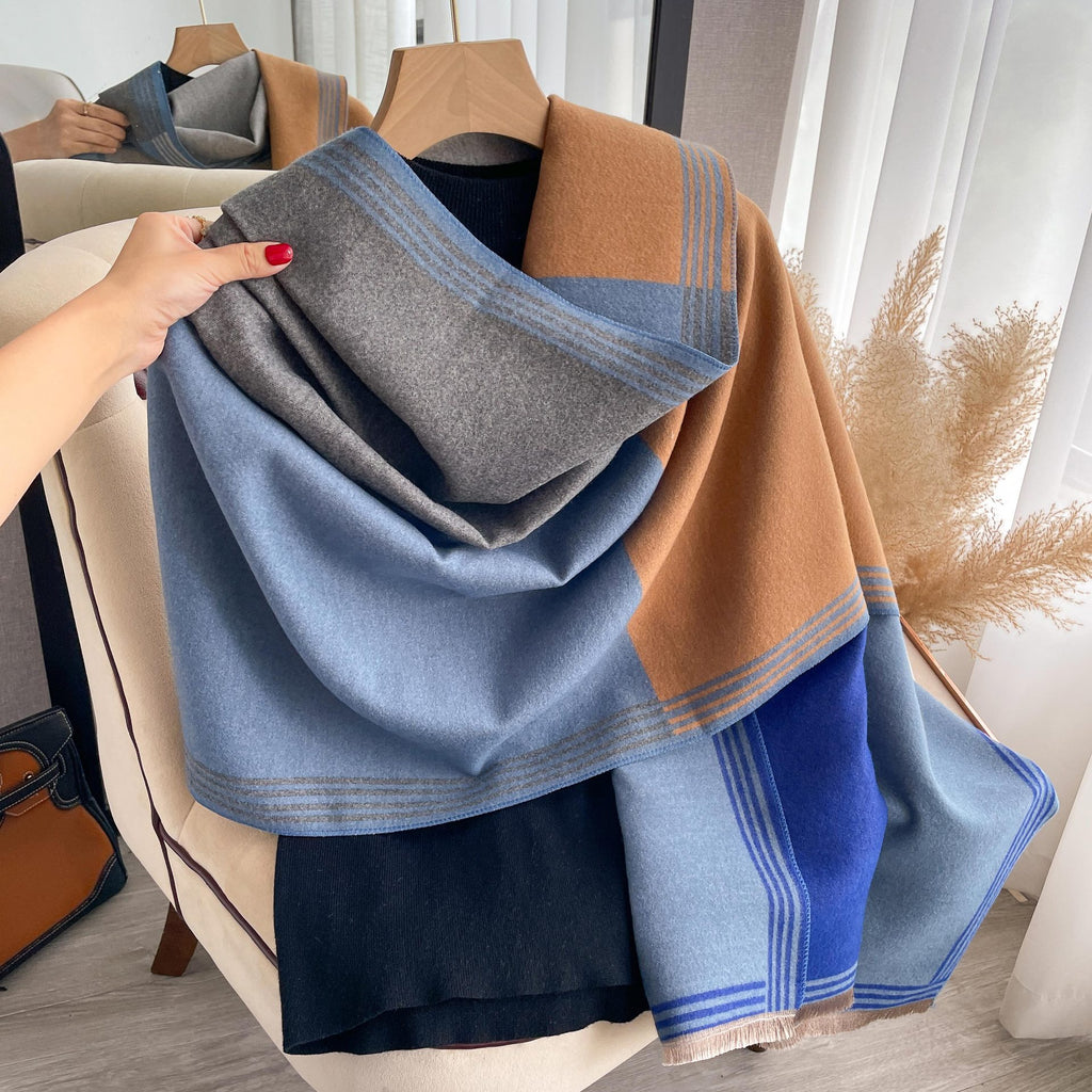 Sciarpa Donna Primavera-Estate in Filato sintetico effetto cashmere
