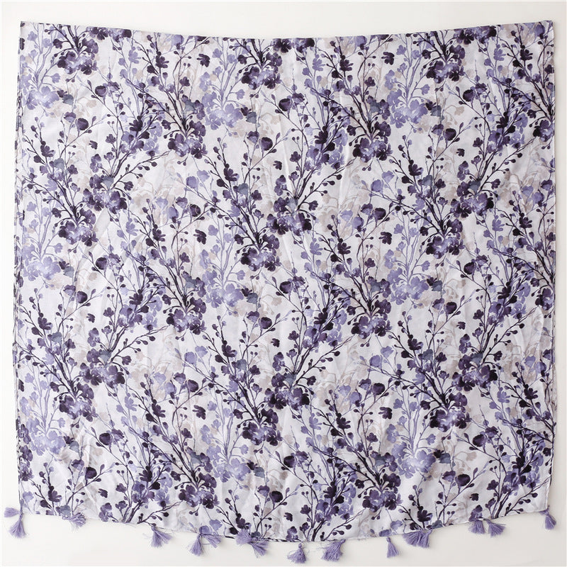 Sciarpa Donna in Poliestere con Nappe 180×90 cm