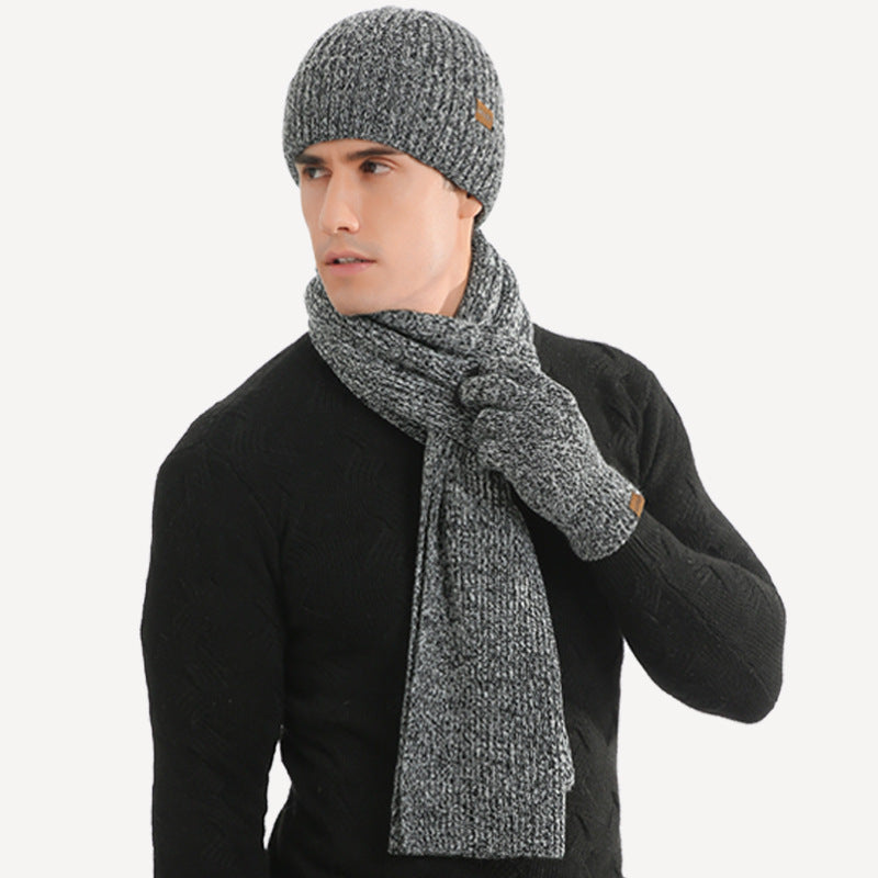 Set Invernale Unisex Cappello Sciarpa e Guanti.