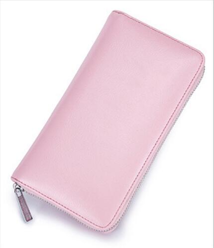 Portafoglio Uomo Lungo in Vera Pelle di Mucca con Zip 20 cm