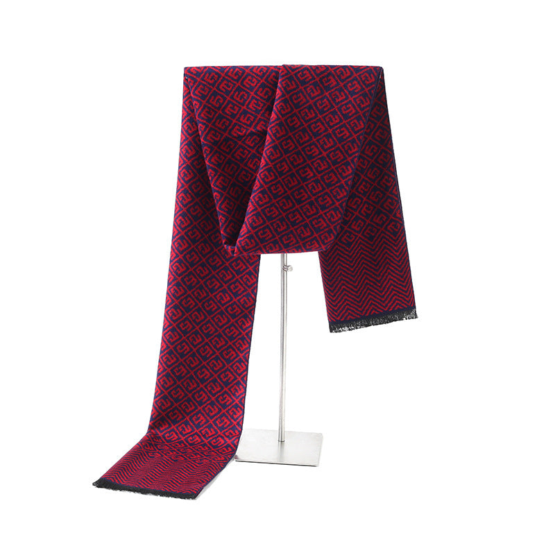 Sciarpa Uomo Autunno-Inverno Seta e Cashmere 180×31 cm