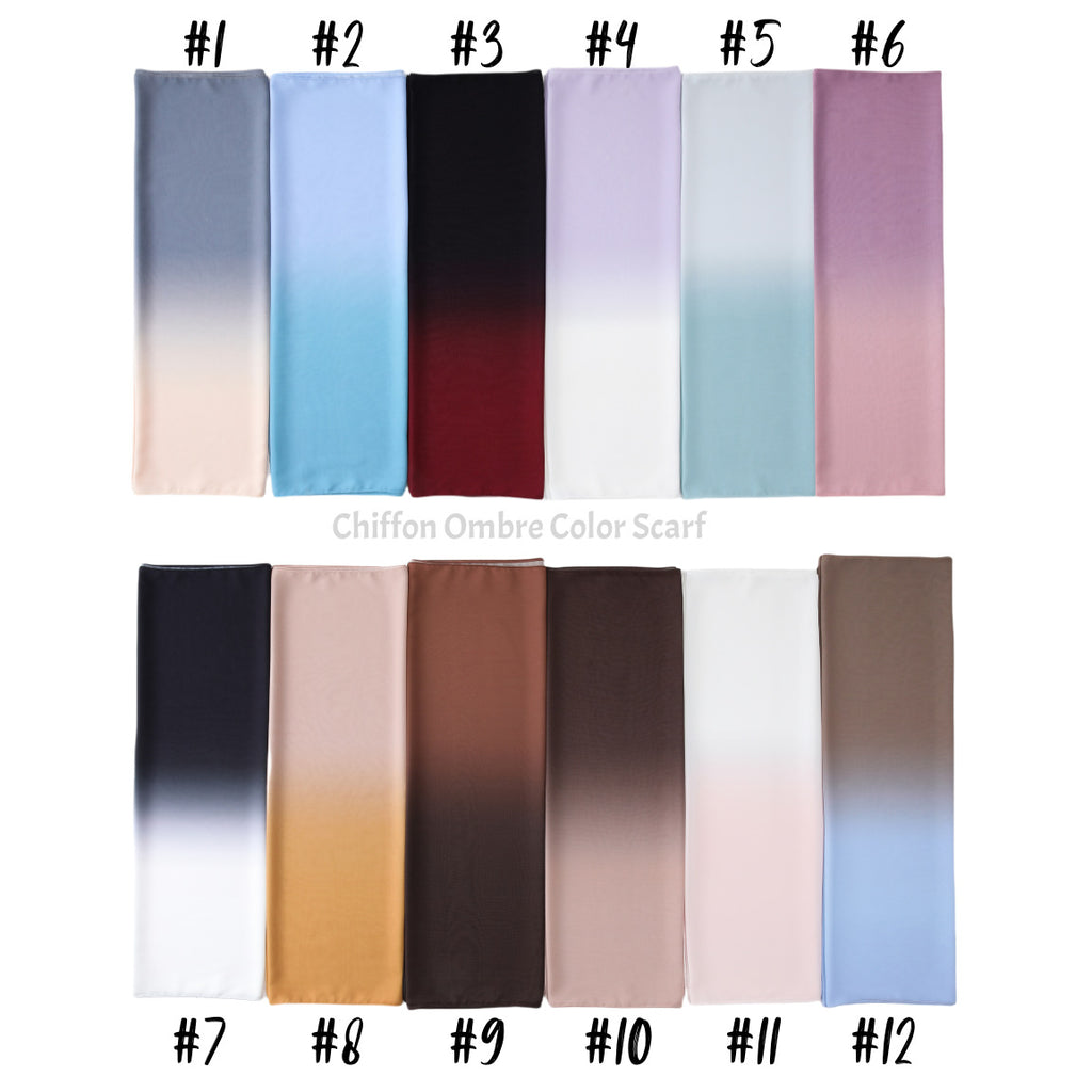 Sciarpa Donna Estate Lunga in Chiffon