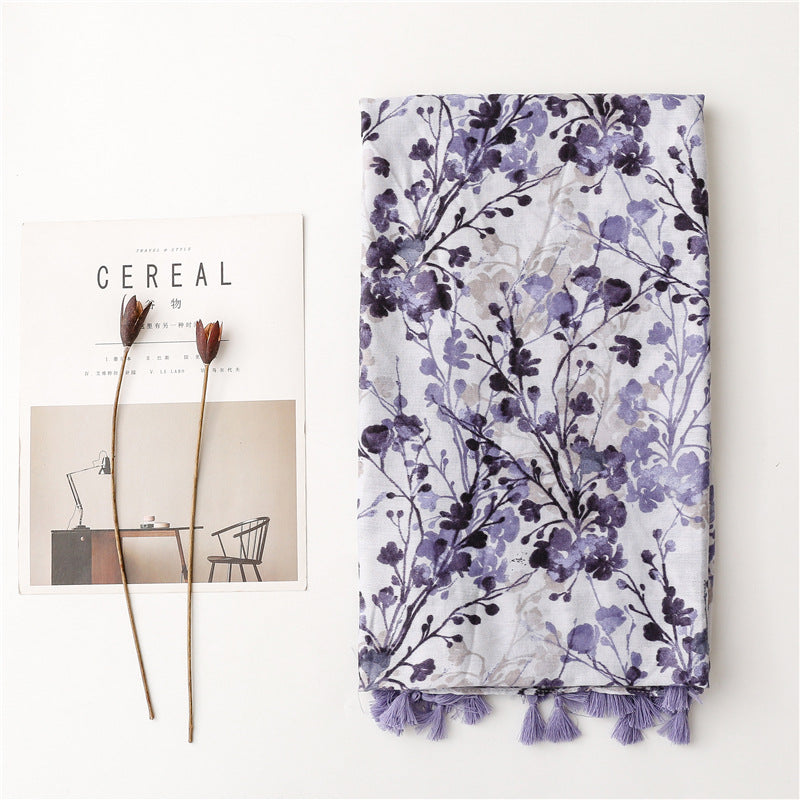 Sciarpa Donna in Poliestere con Nappe 180×90 cm