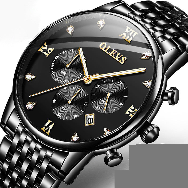 Orologio Uomo al Quarzo 30M Impermeabile – Cronografo.