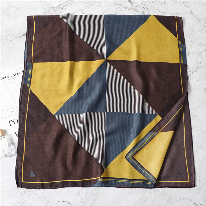 Sciarpa Donna Primavera in Cotone e Lino 180×90