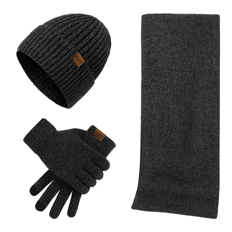 Set Invernale Unisex Cappello Sciarpa e Guanti.