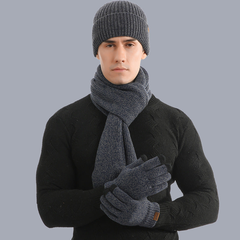 Set Invernale Unisex Cappello Sciarpa e Guanti.