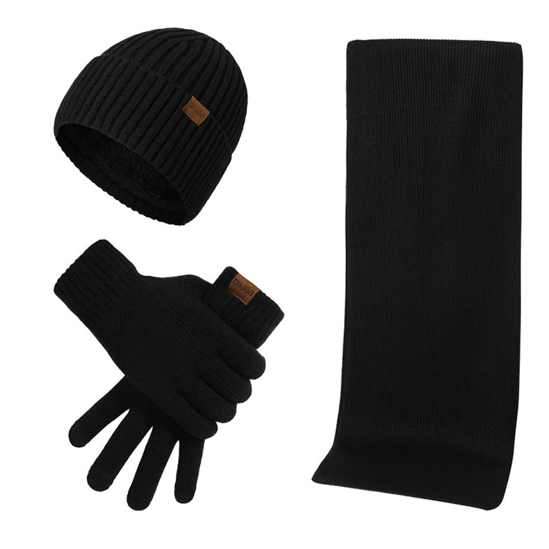 Set Invernale Unisex Cappello Sciarpa e Guanti.