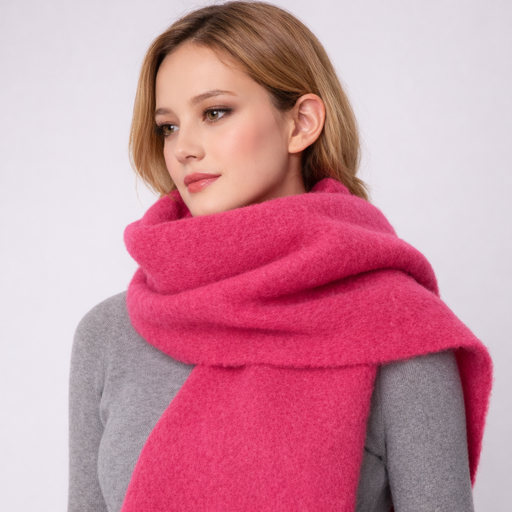 Sciarpa Donna Invernale Lunga in Tessuto Misto Lan