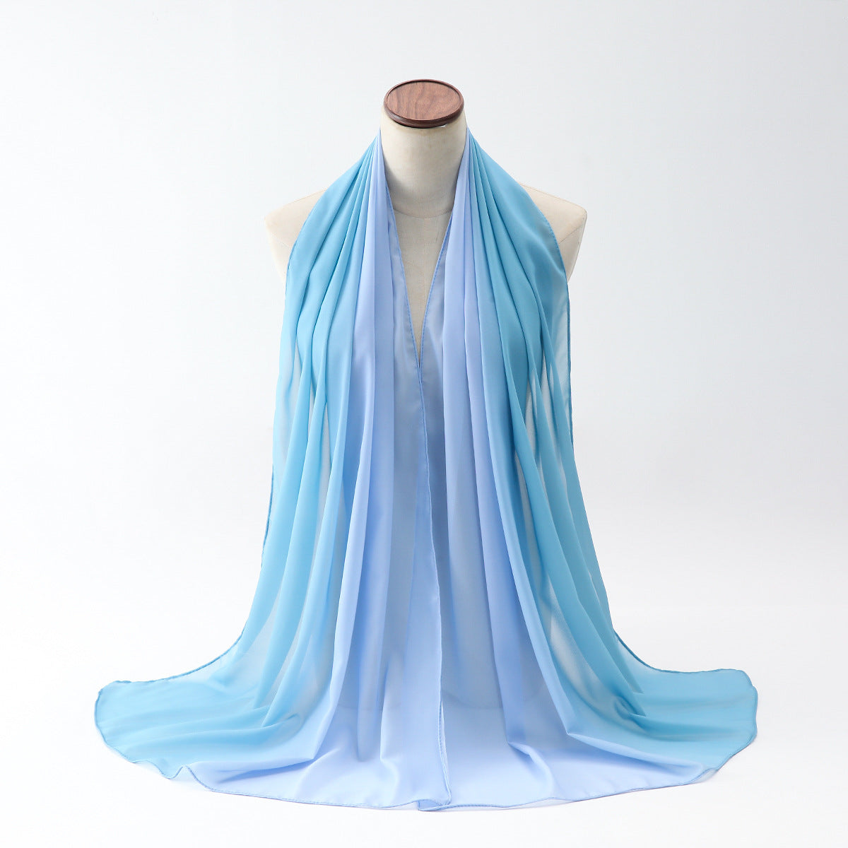 Sciarpa Donna Estate Lunga in Chiffon