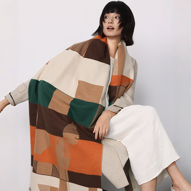 Sciarpa Donna Autunno dimensione 185×65 cm