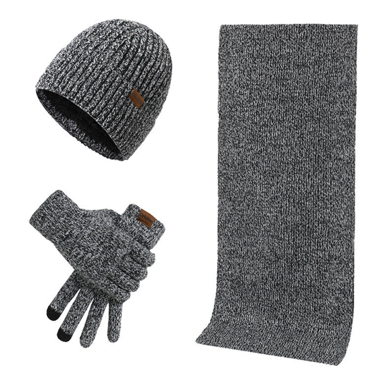 Set Invernale Unisex Cappello Sciarpa e Guanti.