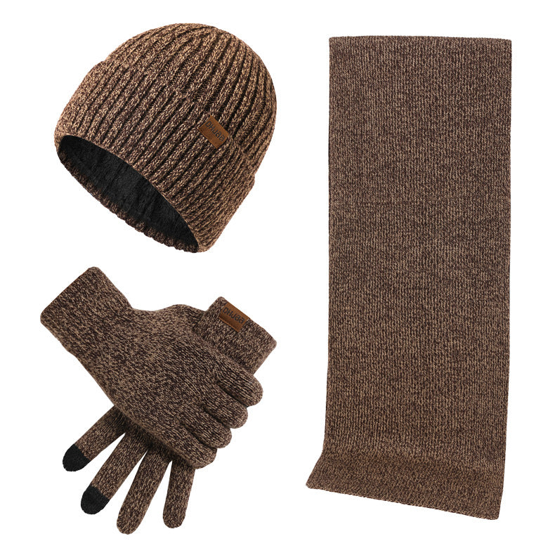 Set Invernale Unisex Cappello Sciarpa e Guanti.
