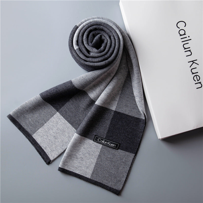 Sciarpa Uomo Autunno-Inverno in Lana 180×30 cm