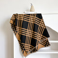 Sciarpa Invernale Donna Imitazione Cashmere con Nappe