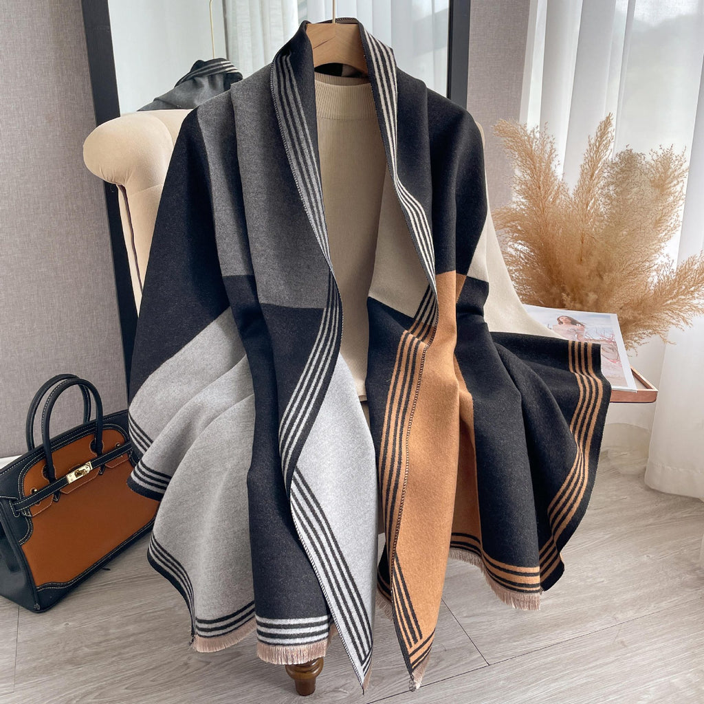 Sciarpa Donna Primavera-Estate in Filato sintetico effetto cashmere