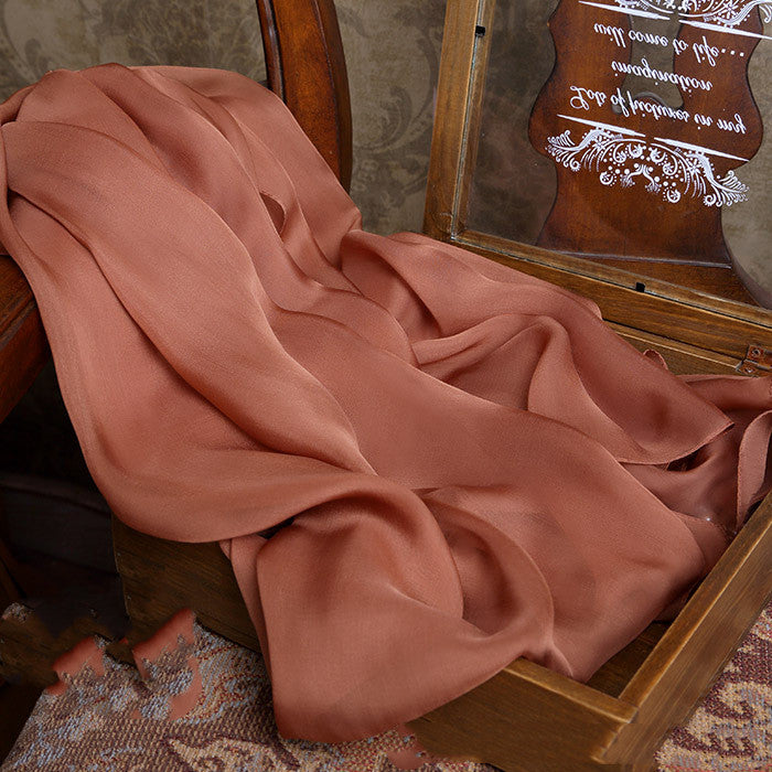 Sciarpa Donna Estate in Seta Monocromatica