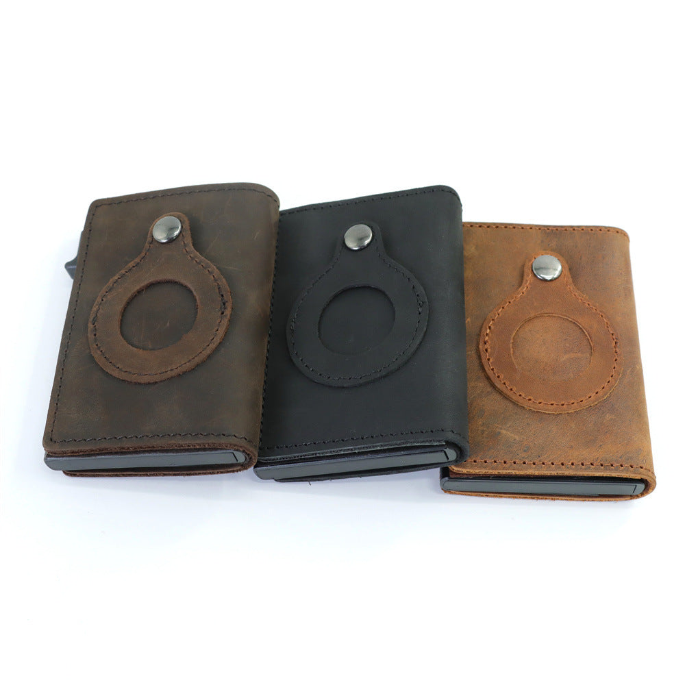 Porta Carte Compatto in Vera Pelle Unisex.